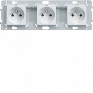 Image de Hager Prise triple 2P+T Essensya