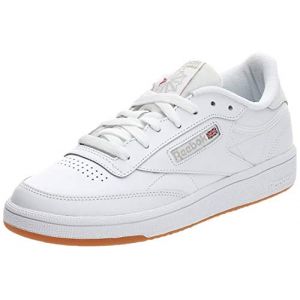 Reebok Classic Club C 85 - Baskets en cuir avec semelle en caoutchouc - Blanc
