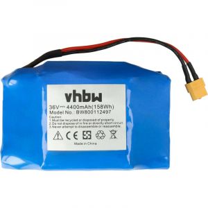 Vhbw 1x Batterie remplacement pour Manta 10S2P pour E-Scooter (4400mAh, 36V, Li-ion)