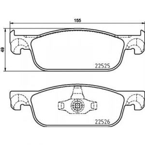 Brembo 4 Plaquettes De Frein P 68 065