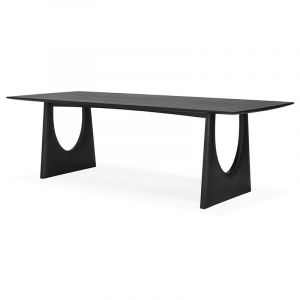 Ethnicraft Table rectangulaire Geometric / 250 x 100 cm - 10 personnes noir en bois