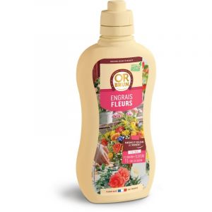 Or Brun Engrais Fleurs - 1L - Renforce Les Plantes & Améliore La Floraison - Fabriqué En France - Utilisable En Agriculture Biologique OBRECLFLEURS1