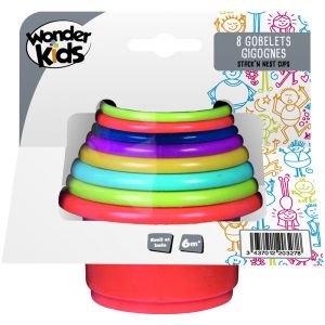 Jeux de société 8 pots empilables Wonderkids