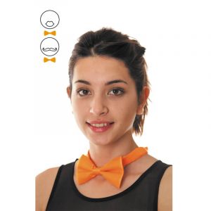 Party Pro Véritable noeud papillon - Orange fluo