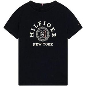 Tommy Hilfiger T-shirt droit coton monogramme signature blason