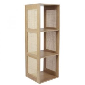 The home deco factory Etagère 3 cases cannage Bali - Naturel
