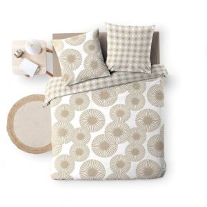 Parure housse de couette r&eacute;versible Nebulla multicolore