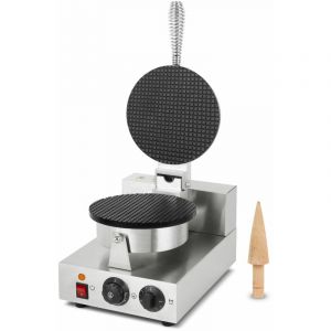 Gaufrier, Appareil à Cornets de Glace Professionnel, 24 Pièces/h - Vertes