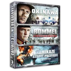 Image de Coffret 3 films de guerre : Okinawa + Rommel, le strat&egrave;ge du 3&egrave;me Reich + Kamikaze, assaut dans le Pacifique