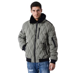 Doudoune col aviateur fourrure Project X Paris