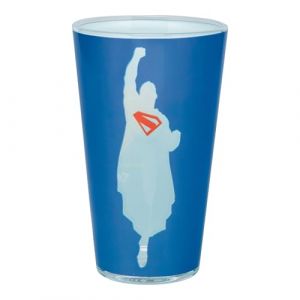 Paladone Verre à boire Superman 440 ml, sous licence officielle DC Comics pour fans de super-héros, cadeau amusant, produit de film