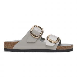 Birkenstock Sandales en cuir suédé naturel à grosse boucle femme Arizona