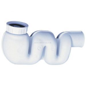 Image de Wirquin SIPHON COMPACT SOUPLE POUR LAVABO-BIDET RACCORD RAPIDE / EVAC EN SAC