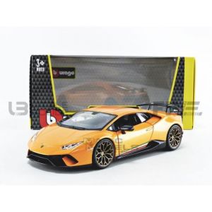 Bburago Voiture Miniature de Collection 1/24 - LAMBORGHINI Huracan Performante - 2019 - Orange - 21092OR