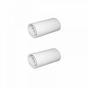 Terre de Nuit Lot de 2 draps housse jersey blanc bonnet 40 cm 180x190