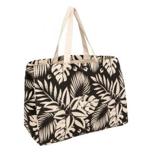 FIVE Simply Smart - Sac de Shopping en Coton "Jungle" 50cm Beige