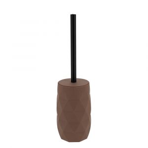 Tendance Brosse WC avec support Marron et Noir