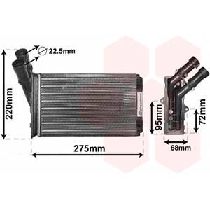 Van Wezel Radiateur de chauffage 09006055 d'origine