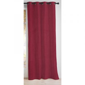 Homemaison Rideau 100 % occultant uni et color&eacute; Rouge 140 x 260 cm
