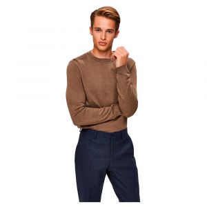 Selected Sweater Col Ras Du Cou Berg S Teak / Detail Melange