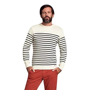 Image de Armor Lux Pull Marin "Molene" Héritage Homme,Multicolore (395 Nature/Navire 395 Nature/Navire), Medium (Taille fabricant: M)