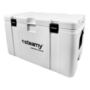 Steamy Marine Pro 120 Glacère, 120 litres, Blanc