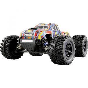 Amewi Hyper Go MTX20 Monster Truck brushless 1:20 RTR avec télécommande, Batterie, câble de Charge
