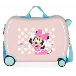 Image de Valise trotteur MINNIE Play all day rose pastel JOU 4569821 ROSE