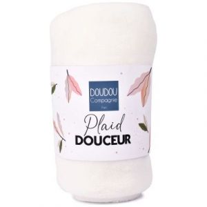 Doudou et Compagnie Plaid Douceur - Blanc
