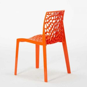 Image de Grand Soleil 22 Chaises GRUVYER nid d'abeille color&eacute;es promo prix stock | Orange