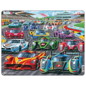 Larsen Puzzle Cadre - Racing Cars