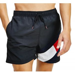 Tommy Hilfiger SF Medium Drawstring Maillot de Bain, Noir, M Homme