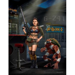 Master Box Figurines Au bord de l'univers. Back Off- 1/24 - Figurine