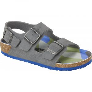 Birkenstock Milano Kids Birko-Flor - Sandales enfant Desert Soil Camo Gray 32 - Étroit