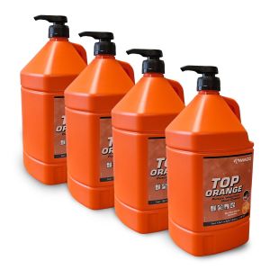 Carton savon nettoyant main top orange microbilles pour pro 4x3,78l - Maco