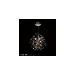 Diyas Suspension Messe 12 ampoules en métal et cristal