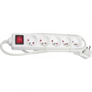 Image de Franelec MULTIPRISE AVEC INTERRUPTEUR BM5-1,5SW BLANC 1.5 M