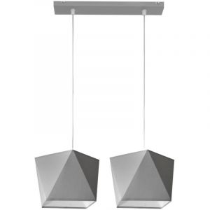 Helam adamant Plafonnier Straight Bar Gris 50cm