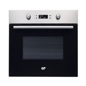 Continental Edison Four encastrable Pyrolyse - 65L - Chaleur tournante CEF65PIX- Noir et inox - L59,5 x H59,5 x p 57.5 cm