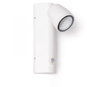 Applique Murale Extérieure led 6W Aluminium avec Détecteur de Mouvement Abel Blanc