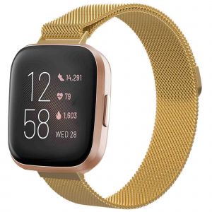 IMoshion Bracelet magnétique milanais Fitbit Versa 2 / Versa Lite - Dorée