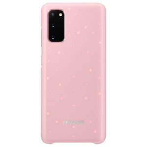 Samsung Coque S20 affichage LED rose