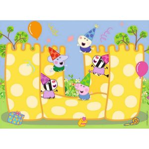Nathan Puzzle enfants - 45 pièces - La fête de Peppa Pig - Fille ou garçon dès 5 ans - Puzzle de qualité supérieure - Carton épais et résistant - Quotidien - 12001094