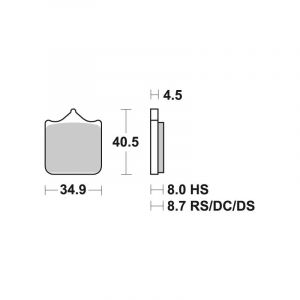Sbs Plaquettes De Frein 870hs