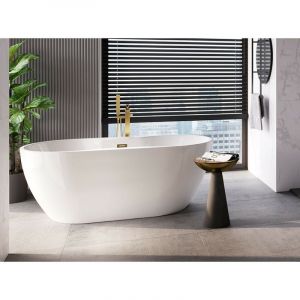 Azura home design Baignoire îlot NAVIA 140x75 cm,150-160x80 cm - Dimensions: 160 x 80 cm