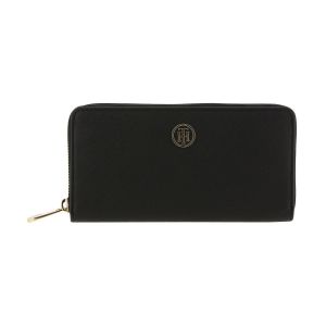 Image de Tommy Hilfiger Honey Large Za Wallet, Portefeuilles femme, Black, 14x27x40 cm (W x H L)