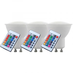 Eglo 3 couleur de RVB LED set changer LED ampoule GU10