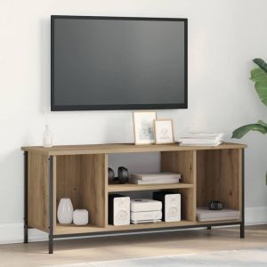 VidaXL Meuble tv ch&ecirc;ne artisanal 102 x 35 x 45 cm Bois d'ing&eacute;nierie