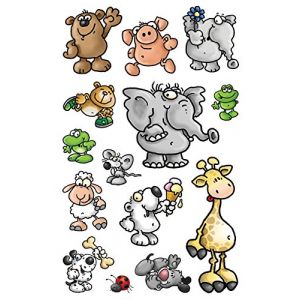 Avery-Zweckform 53144 Autocollants pour enfants Animaux 42 Aufkleber bunt