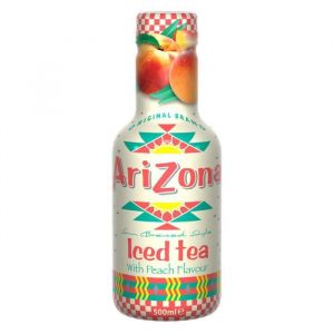 Image de Arizona Iced Tea avec Peach Flavour, thé glacé, PET - 0.5L